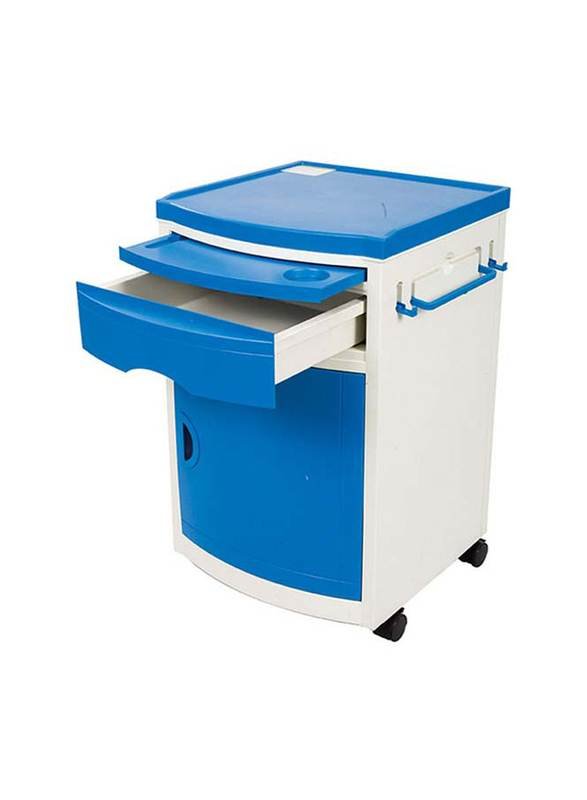 Medical Bedside Table with Wheels