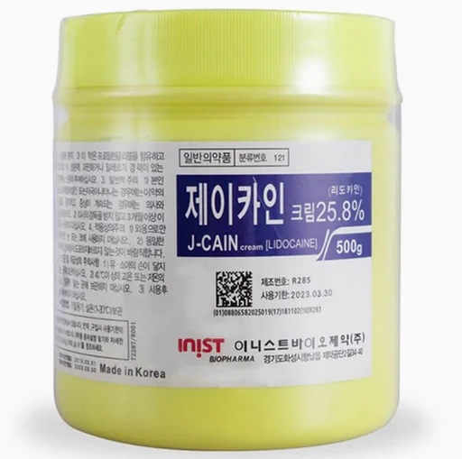 J-Cain Professional Numbing Cream 25.8% (500g)